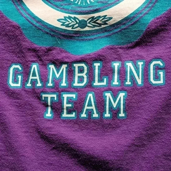 Golden Nugget Varsity gambling team purple t-shirt XL - Picture 5 of 7
